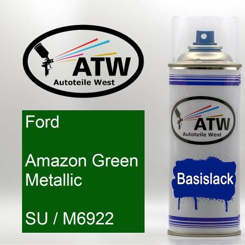 Ford, Amazon Green Metallic, SU / M6922: 400ml Sprühdose, von ATW Autoteile West.